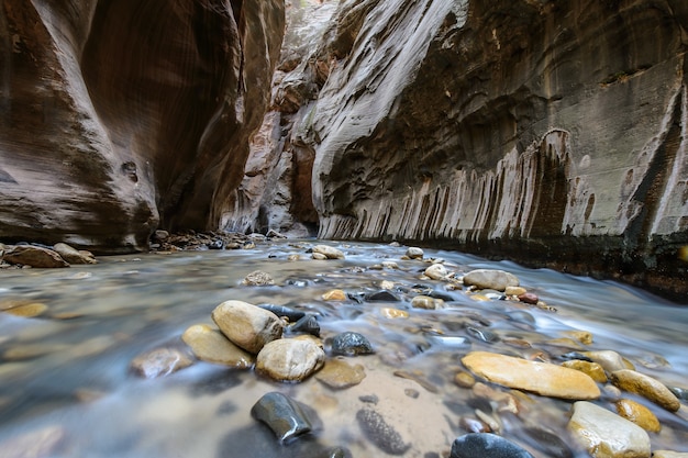 Foto lo stretto, parco nazionale di zion, usa