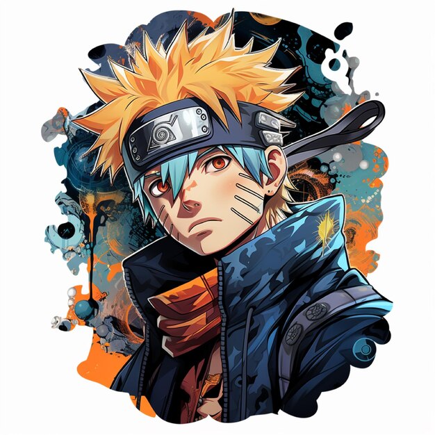 Naruto anime 2d sticker