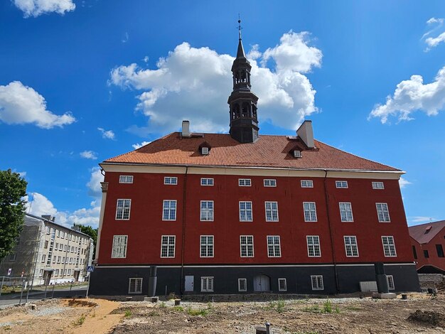 Photo narva town hall square estonia