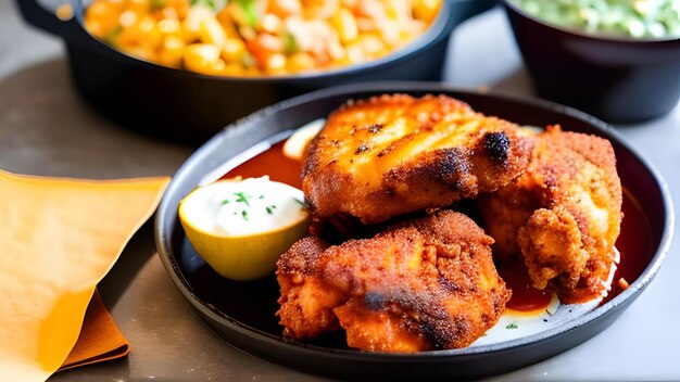 Nashville Hot Chicken op een tafel