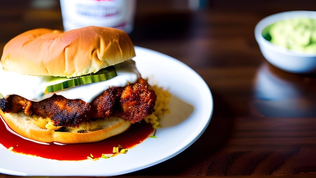 Nashville Hot Chicken op een tafel