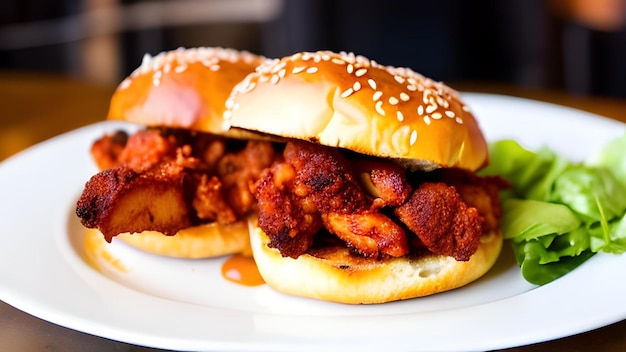 Nashville Hot Chicken on a table