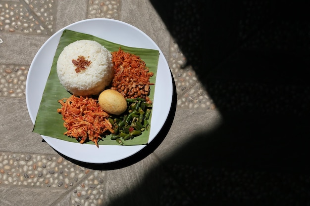 Nasi Balap Puyung is a typical food of central Lombok West Nusa Tenggara