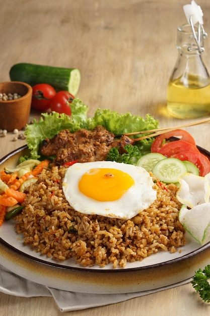 Premium Photo | Nasi goreng or Fried Rice Traditional Indonesian Food
