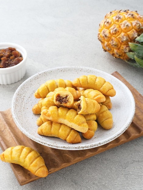 Nastar Cookies with pineapple jam inside Familiar during the month of Ramadan and Idul Fitri