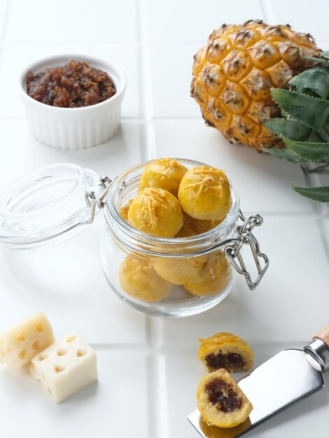 Nastar Nastar Cookies with pineapple jam inside Familiar during the month of Ramadan and Eid Fitri