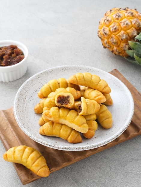 Nastar Nastar Cookies with pineapple jam inside Familiar during the month of Ramadan and Eid Fitri