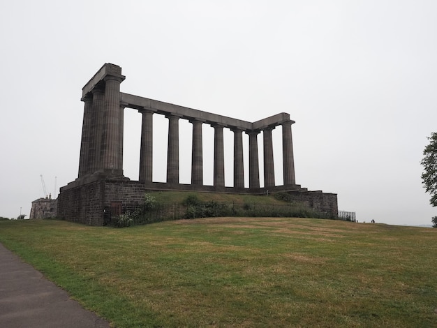 Nationaal monument op Calton Hill in Edinburgh