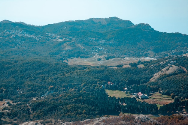 Nationaal Park Lovchen. Uitzicht vanaf de berg.