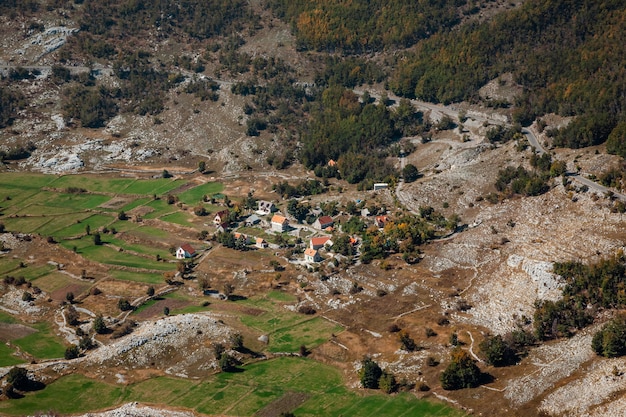 Nationaal Park Lovchen. Uitzicht vanaf de berg.