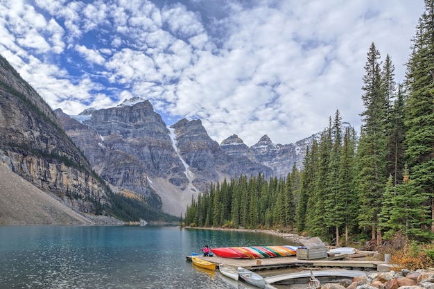 Nationaal park Moraine Lake Banff Canada