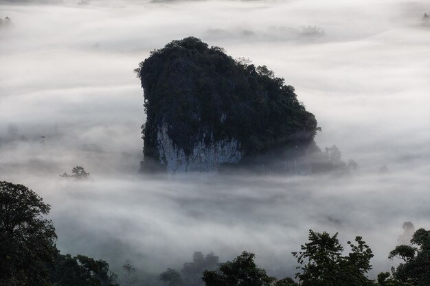 Nationaal park phu langka in de provincie phayao