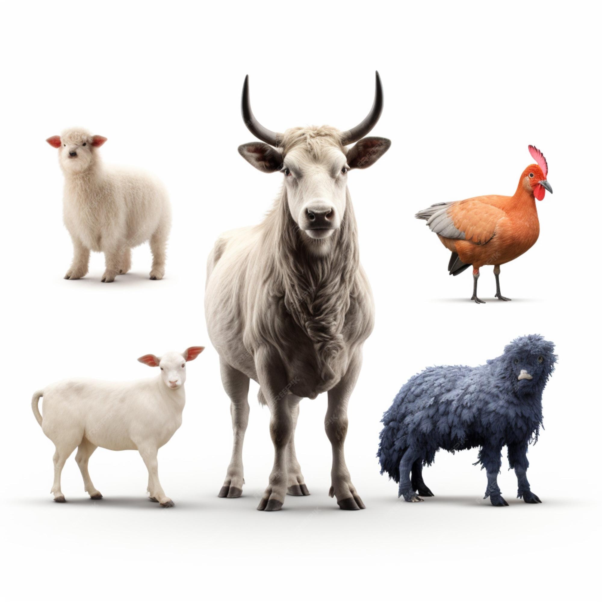Premium Photo | National animal of France with white background hig