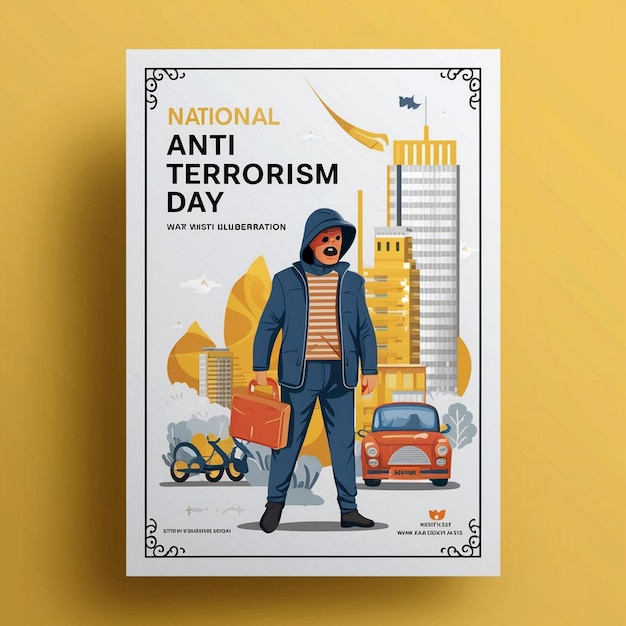 National Anti Terrorism Day Poster Design