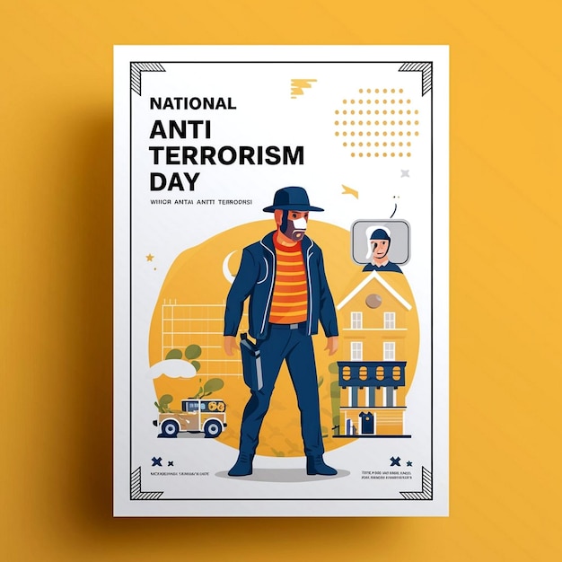 National Anti Terrorism Day Poster Design