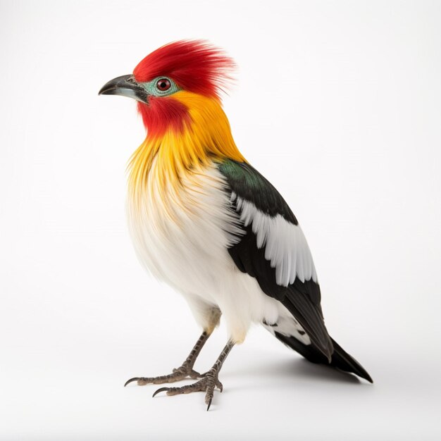 Photo national bird of guineabissau with white background