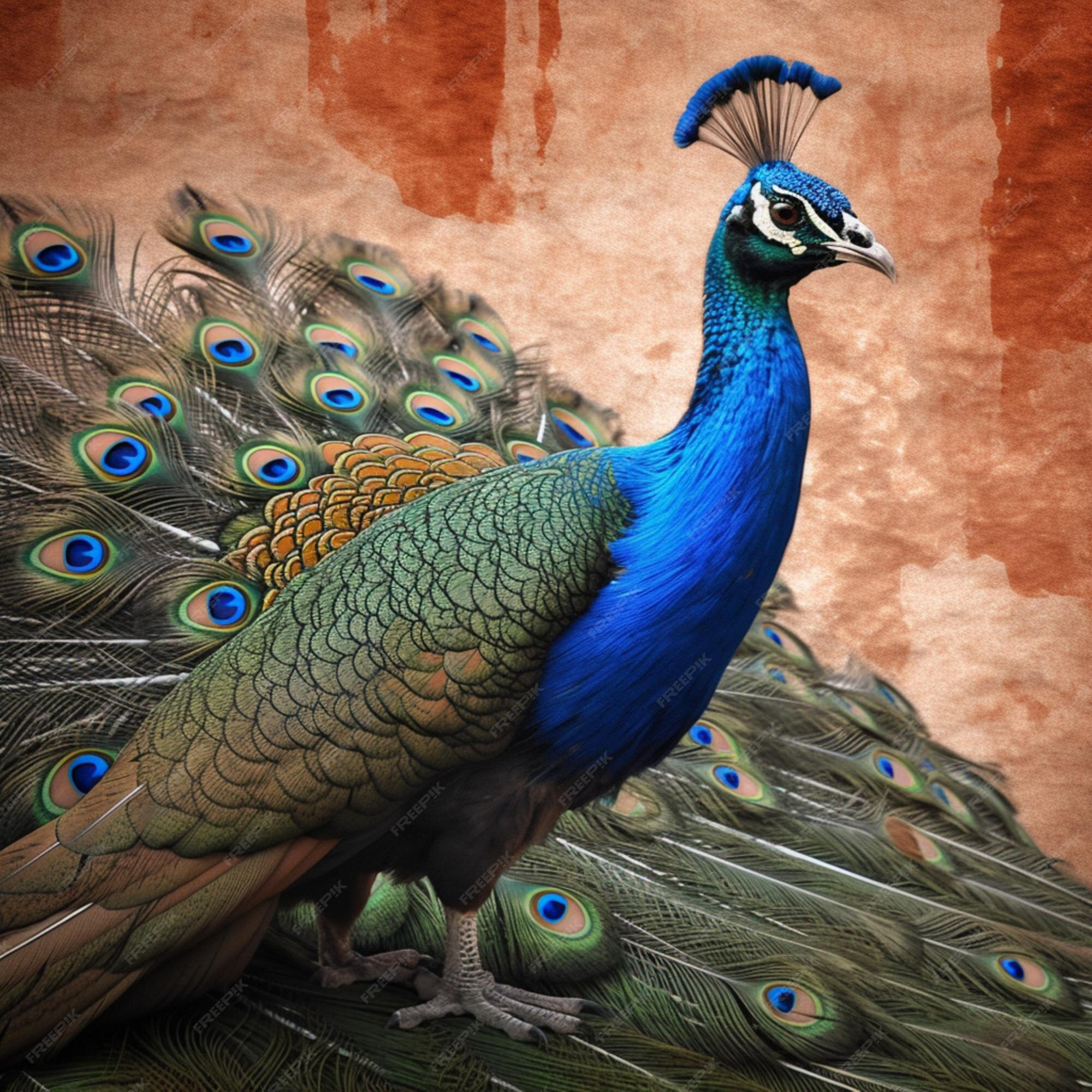 Premium AI Image | National bird of India high quality 4k ultra hd