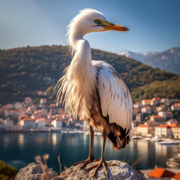 National bird of montenegro high quality 4k ultr