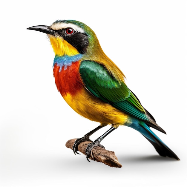 National bird of South Africa with white background