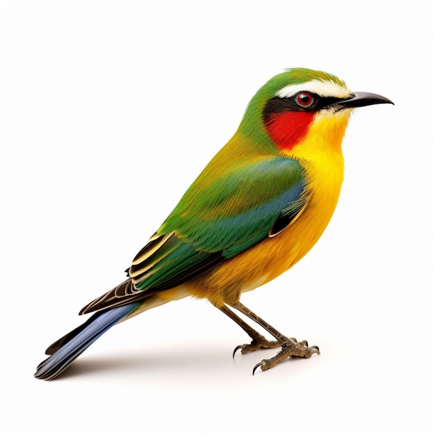 National bird of South Africa with white background