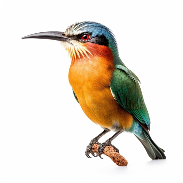 National bird of South Africa with white background