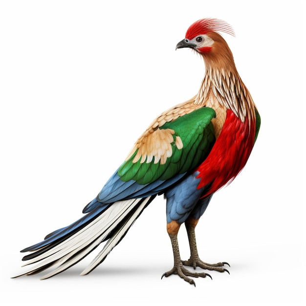 National bird of Tajikistan with white background h