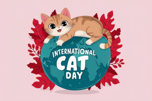 Photo national cat day celebration generative ai