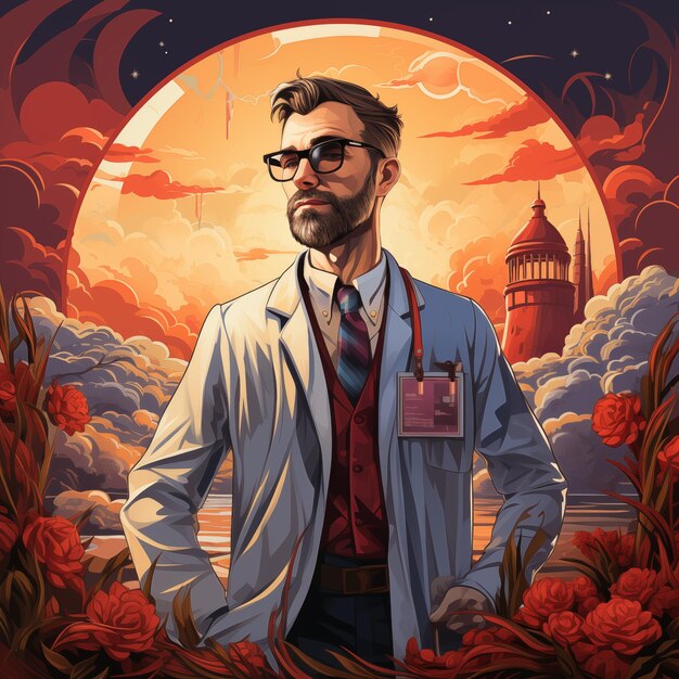 Premium Photo National doctors day conceptual illustration image