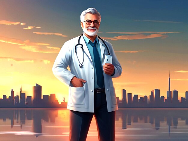 National doctors day illustration