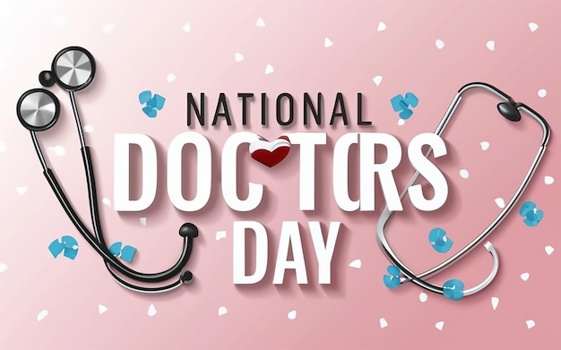 Photo national doctors day template
