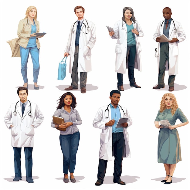 National Doctors Day white background