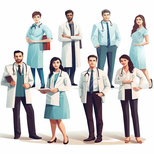 Photo national doctors day white background