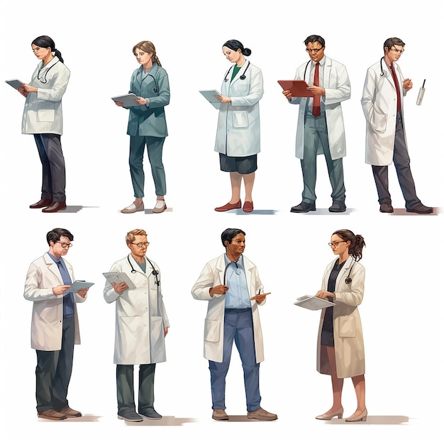 National Doctors Day white background