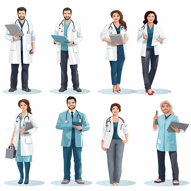 National Doctors Day white background