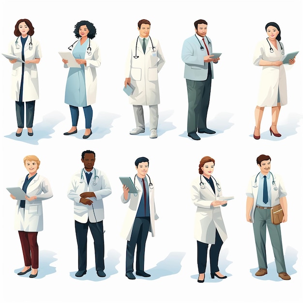 National Doctors Day white background