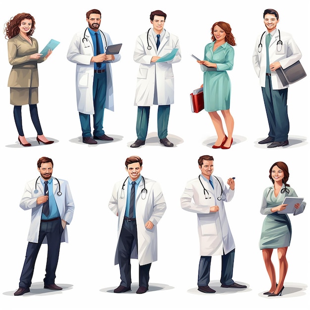 National Doctors Day white background