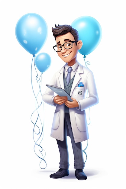 National Doctors Day white background