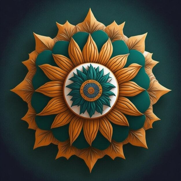 National emblem of india the ashoka chakra symbolizing peace and progress