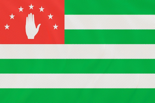 アブハジアの国旗とアブハジアの背景の国旗