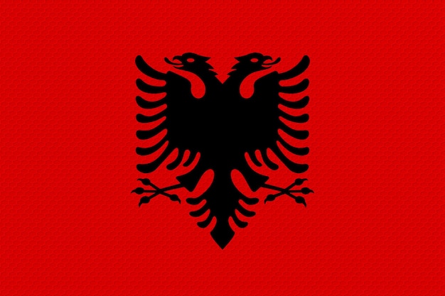 Foto bandiera nazionale dell'albania sfondo con bandiera dell'albania