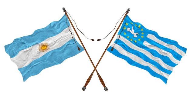 アンバゾニアとアルゼンチンの国旗 デザイナーの背景