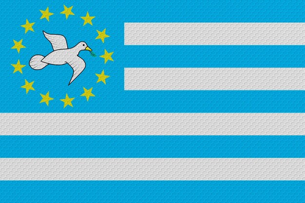 Photo national flag of ambazonia background with flag of ambazonia