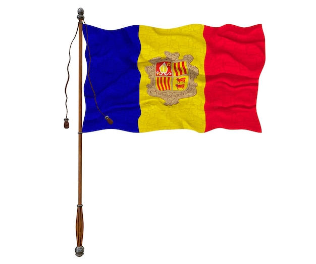 National flag of Andorra Background with flag of Andorra