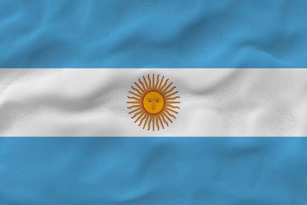 アルゼンチンの国旗とアルゼンチンの背景の国旗