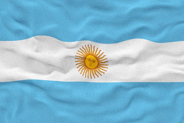 アルゼンチンの国旗とアルゼンチンの背景の国旗