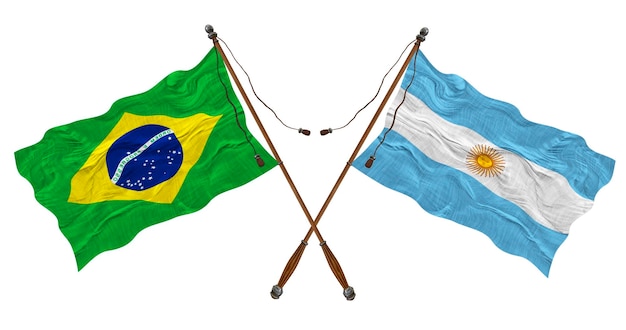 アルゼンチンとブラジルの国旗 デザイナーの背景