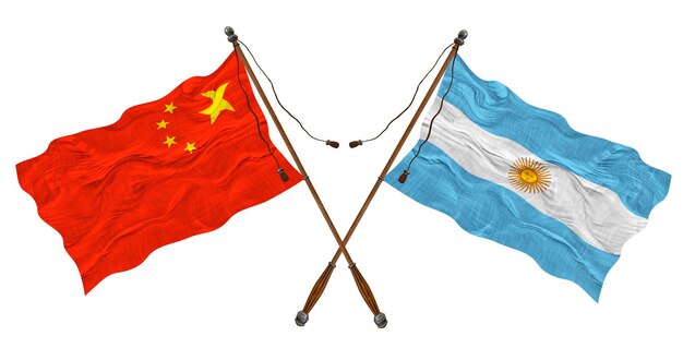 アルゼンチンと中国の国旗 デザイナーの背景