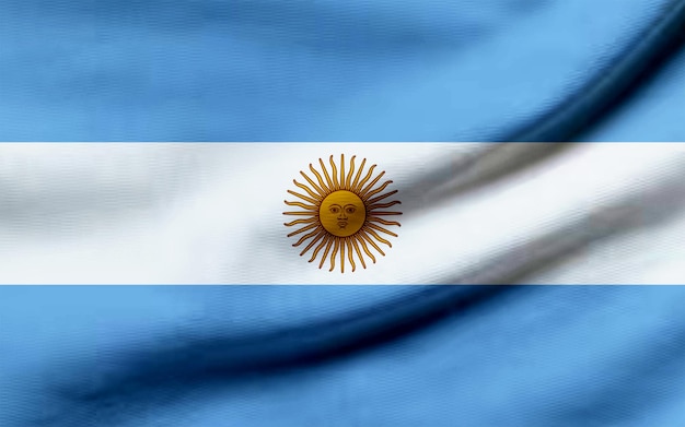 アルゼンチンの国旗のフライング効果