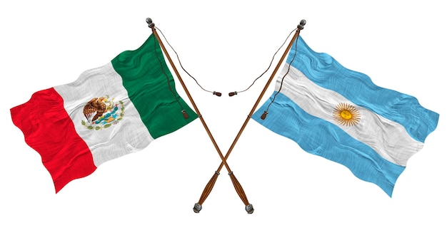 アルゼンチンとメキシコの国旗 デザイナーの背景