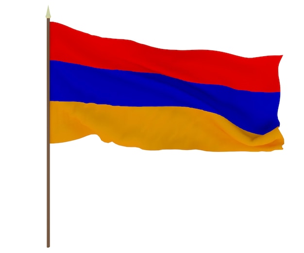 National Flag of Armenia Background for editors and designers National holiday